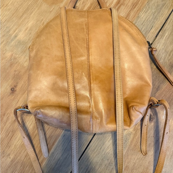 Margot Light Brown Leather Backpack - Picture 2 of 5